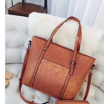 Bolsa Vintage com Carteira - FRETE GRÁTIS