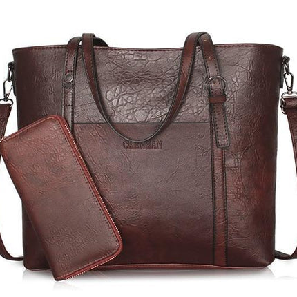 Bolsa Vintage com Carteira - FRETE GRÁTIS