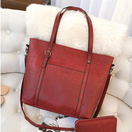 Bolsa Vintage com Carteira - FRETE GRÁTIS